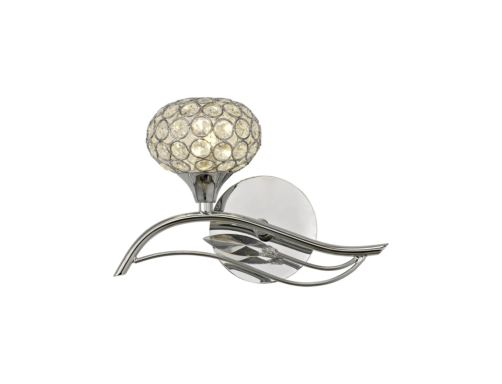 Leimo Crystal Wall Lights Diyas Armed Wall Lights